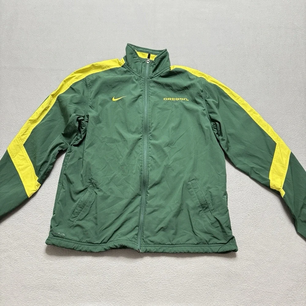 Nike‎ Oregon Ducks Storm Fit Full Zip Windbreaker Jacket XL Green